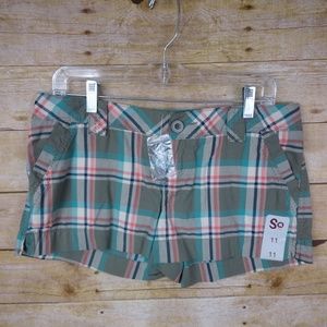 SO Plaid Shorts - NWT - Size 11